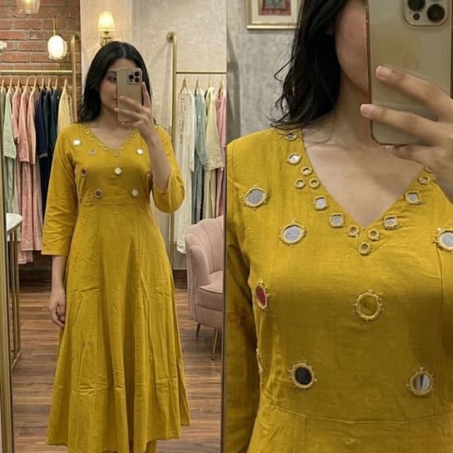 Mustard Yellow Kurta Set