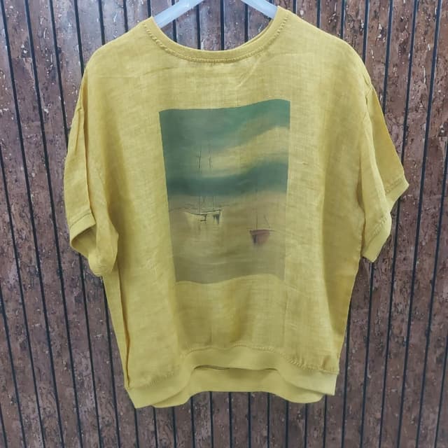 Yellow, Green, Blue, Brown T-shirt