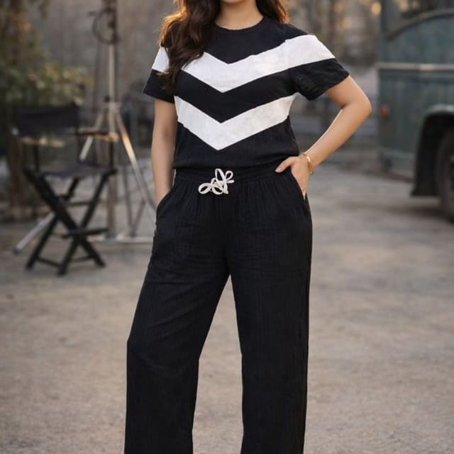 Black and White Jumpsuit
