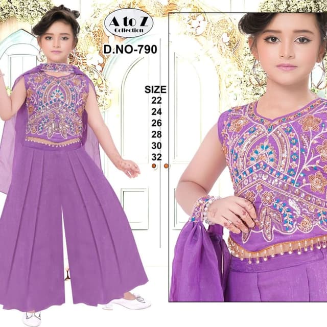 Purple, Gold, Blue Lehenga Choli