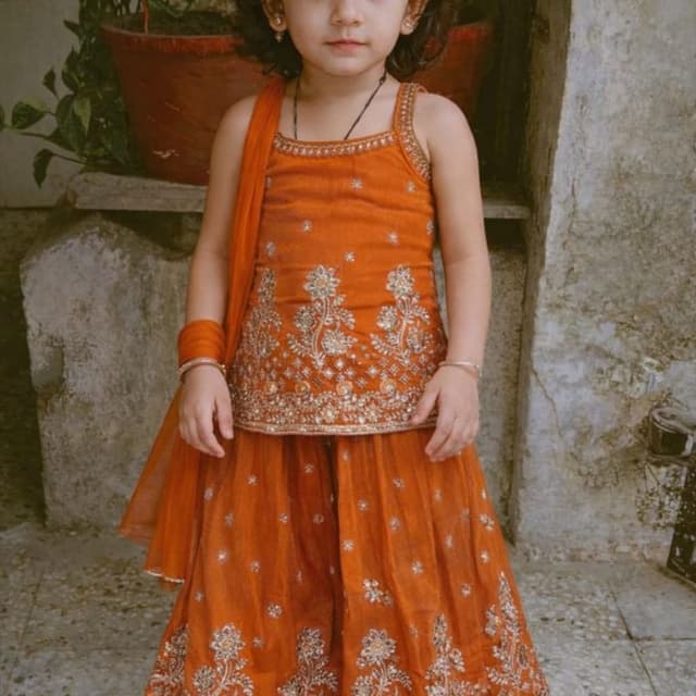Orange Lehenga Choli
