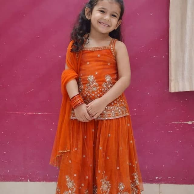 Orange Lehenga Choli