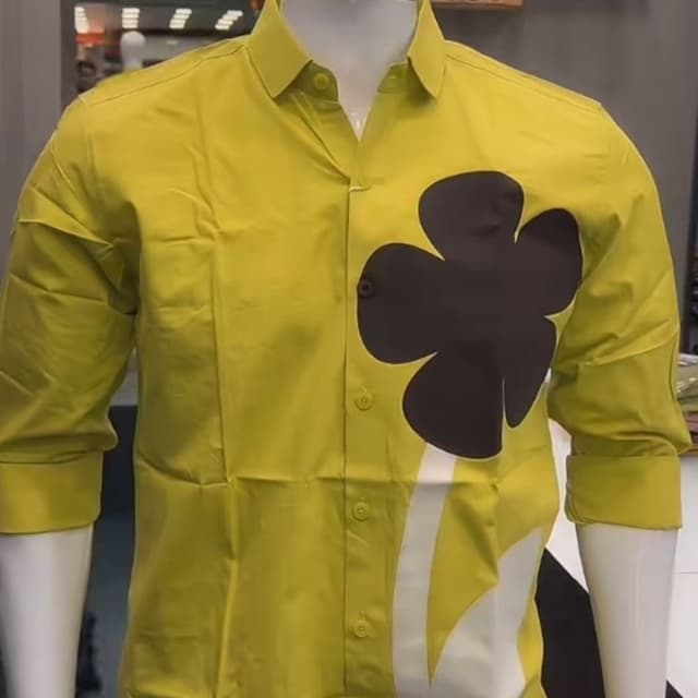 Yellow, Black, White Shirt