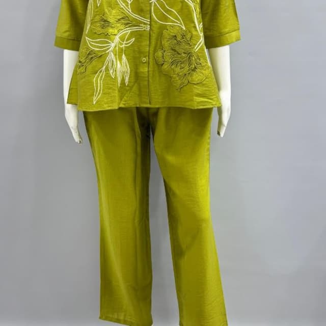 Lime Green Pantsuit