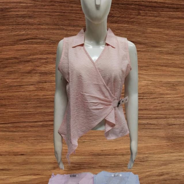 Pink and White Top