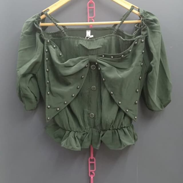 Olive Green Top