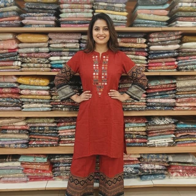 Red, Black, Grey, Beige, Gold, Multicolor Kurta Set