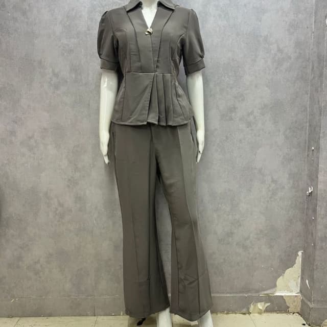 Gray Pantsuit