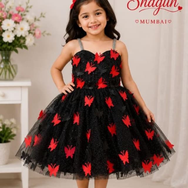 Black and Red Dress