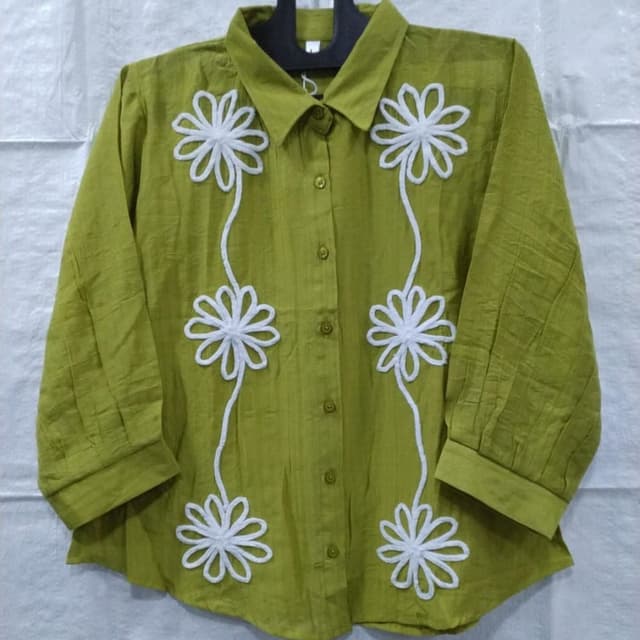 Olive Green with White Shirt