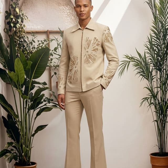 Beige Suit Set