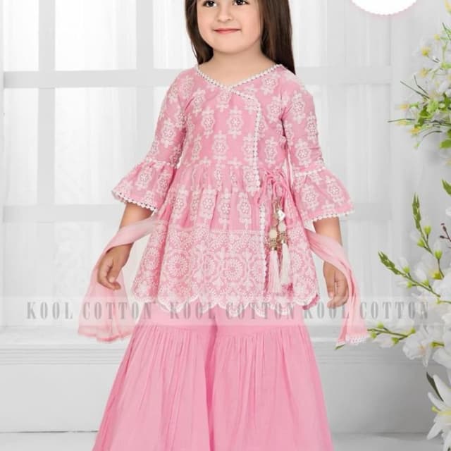 Pink Sharara Set
