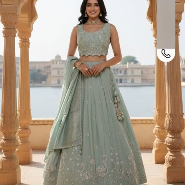 Mint Green Lehenga Choli