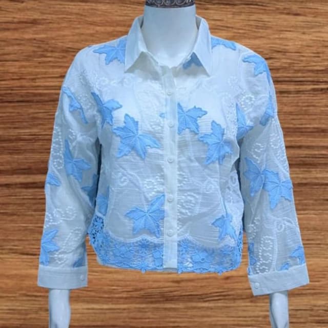 White and Blue Shirt