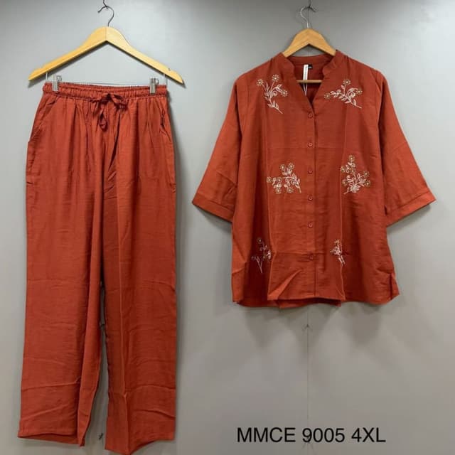 Burnt Orange Co-ord Set (Top and Pants)