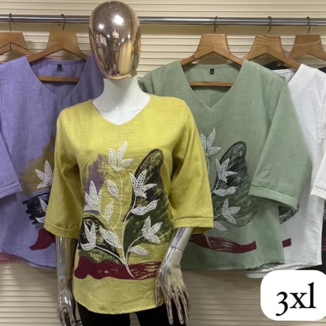 Yellow, Green, Purple, Burgundy, White, Black Top