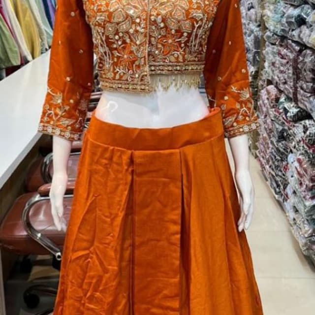 Orange Lehenga Choli