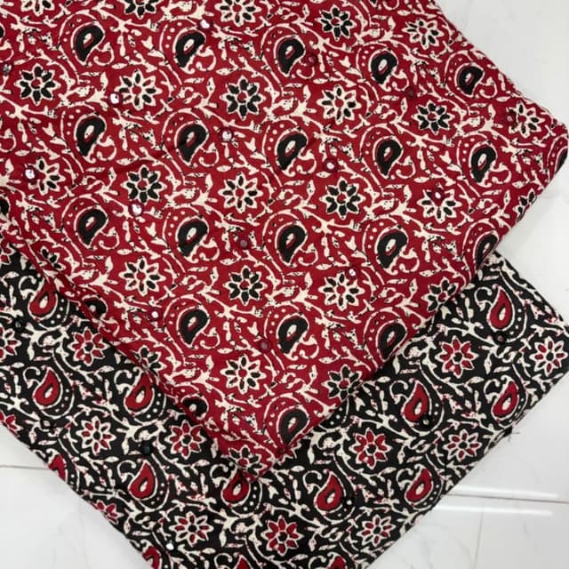 Red, Black, White Fabric
