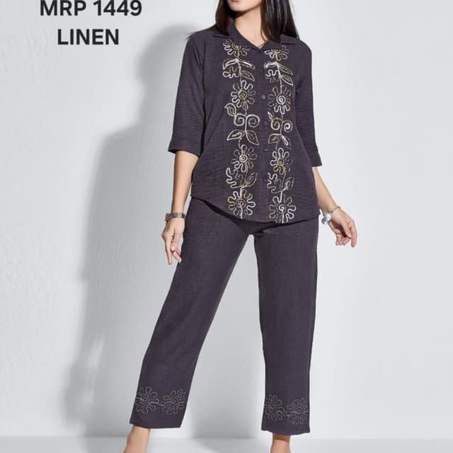 Dark Grey Pajama Set