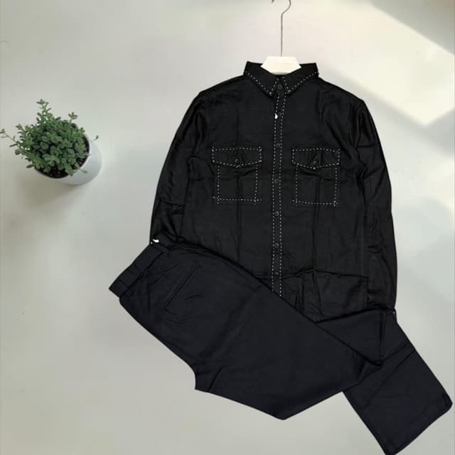 Black Shirt and Trousers Set