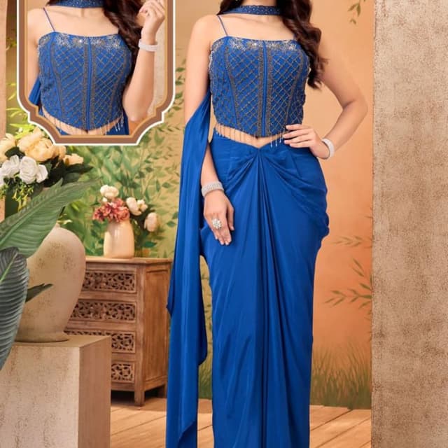 Royal Blue Saree