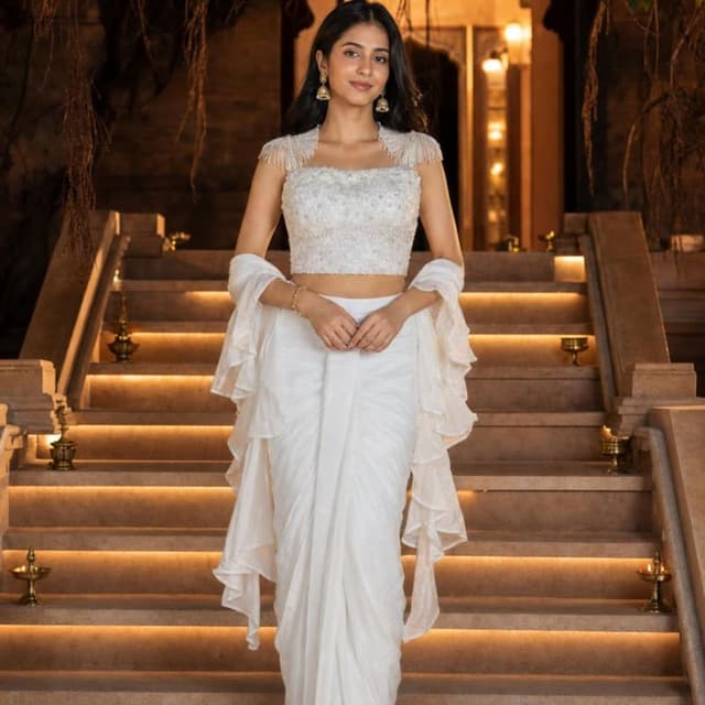 White Lehenga Choli