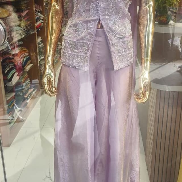Lavender Sharara Suit Set