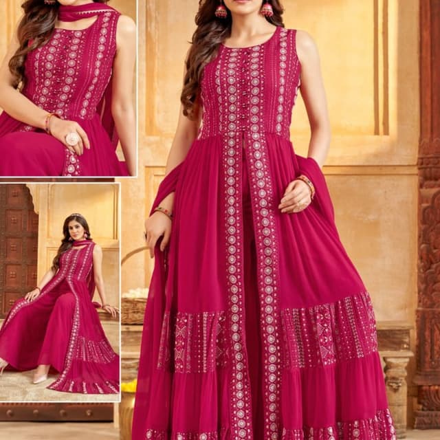 Fuchsia Anarkali Suit