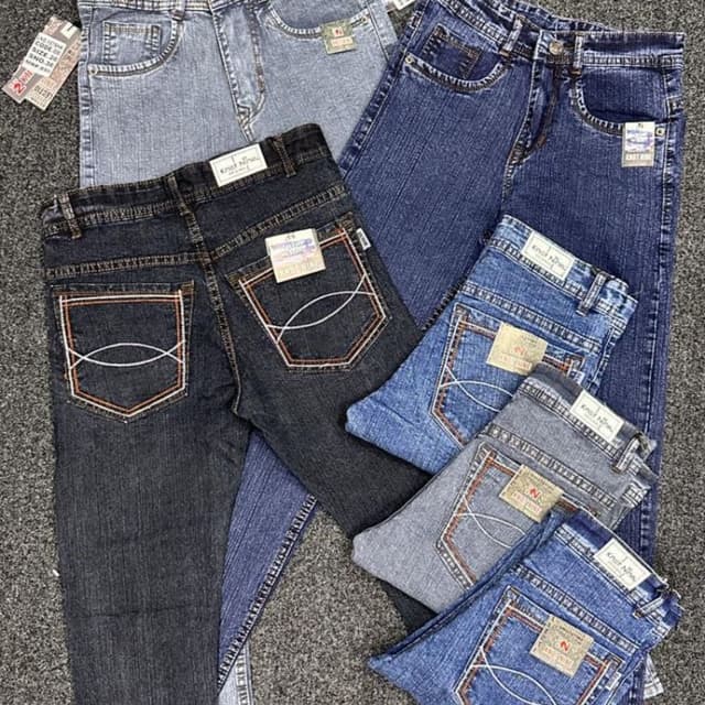 Blue, Dark Blue, Grey, Black Jeans