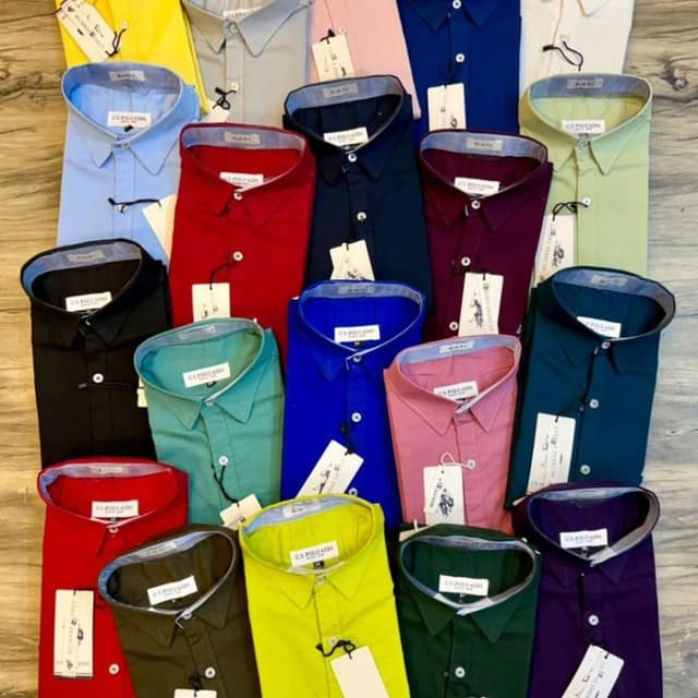 Yellow, Grey, Pink, Blue, Red, Navy, Teal, Maroon, Light Green, White, Black, Dark Green, Purple Shirt