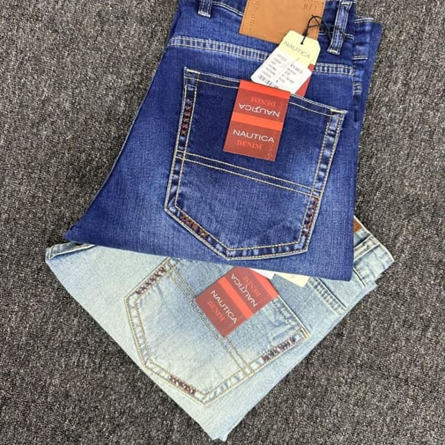 Blue, Light Blue, Brown Jeans
