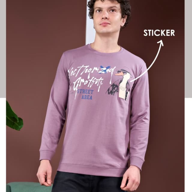 Lavender, White, Black, Blue, Tan Long Sleeve T-Shirt