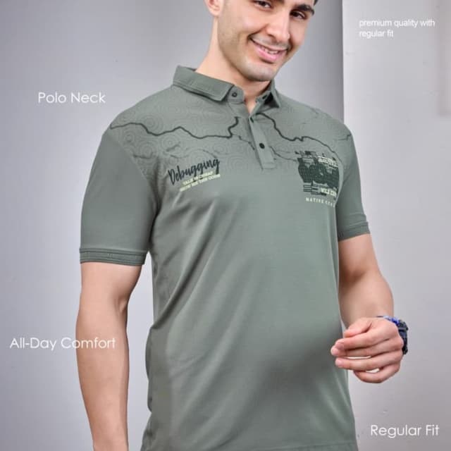 Olive Green Polo Shirt