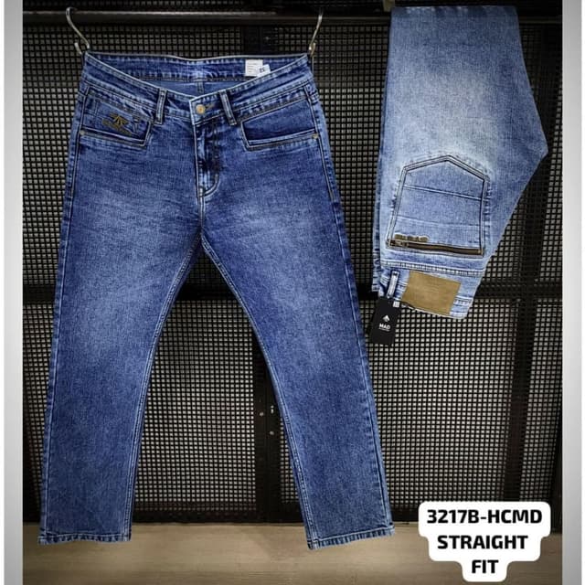 Blue denim with slight variations Jeans