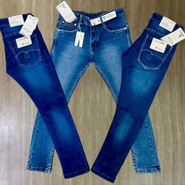Blue, Medium Blue, Dark Blue Jeans