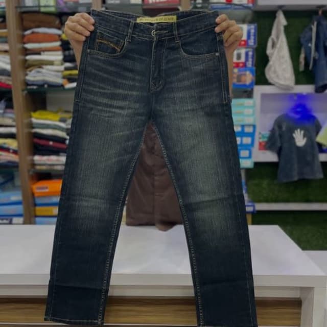 Dark Blue, Faded Blue Jeans