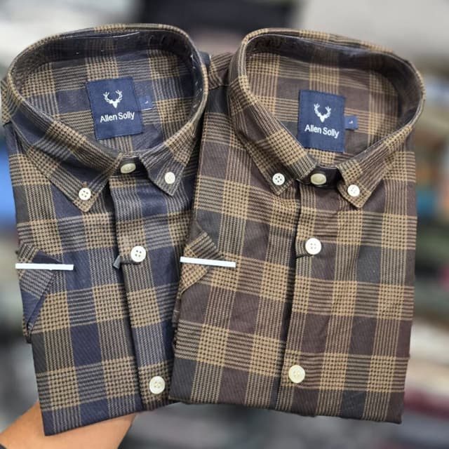Brown and Tan, Blue and Tan Shirt
