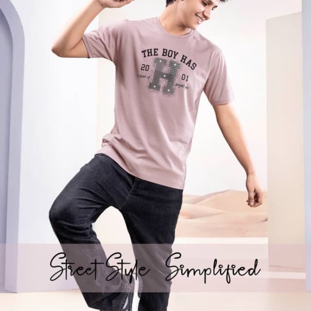 Mauve, Charcoal T-shirt