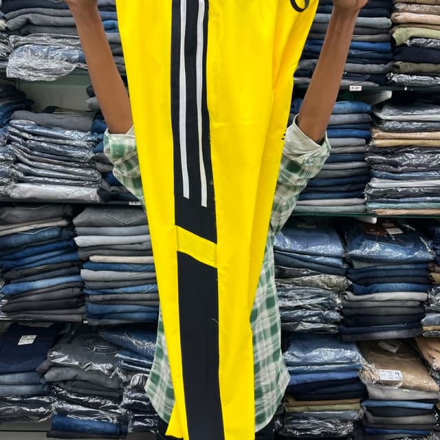 Yellow, Black, White Pants