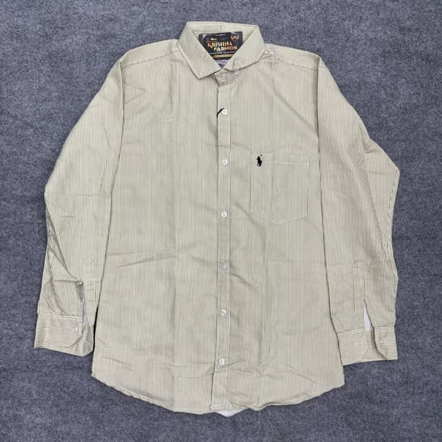 Cream and white pinstripe Shirt