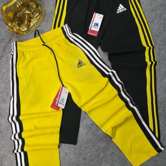 Black and Yellow Track Pants
