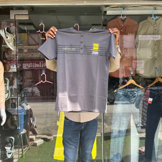 Grey, Yellow, Black T-Shirt
