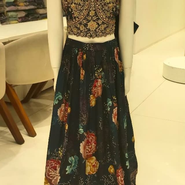 Black, Gold, Red, Yellow, Green, Blue, Pink Lehenga Choli