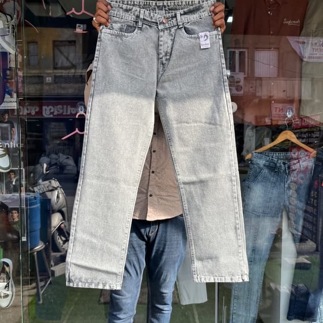Light Grey, Washed Grey Jeans