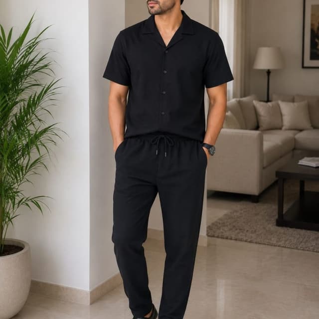 Black Pajama Set