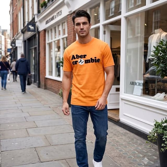 Orange, Blue, Black T-Shirt