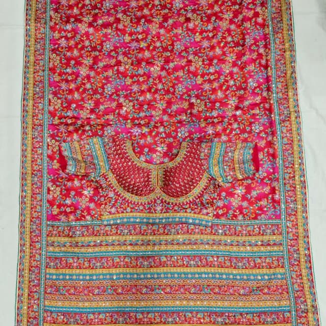 Red, Pink, Blue, Yellow, Gold, Green Lehenga Choli