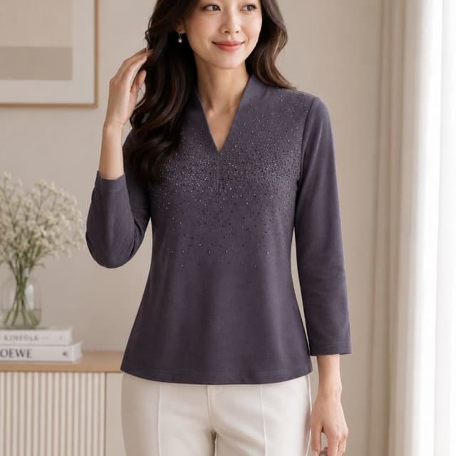 Dark Grey Blouse