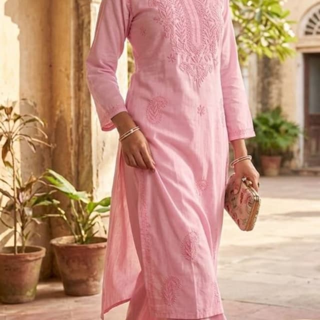 Pastel Pink Kurta Set