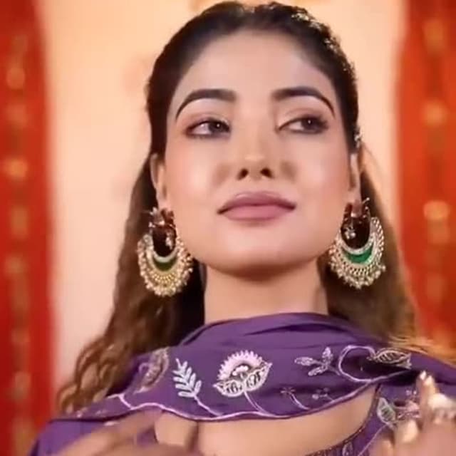 Purple with silver and white embroidery Kurti and Dupatta Set